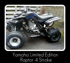 Yamaha Limited Edition Raptor 4 Stroke